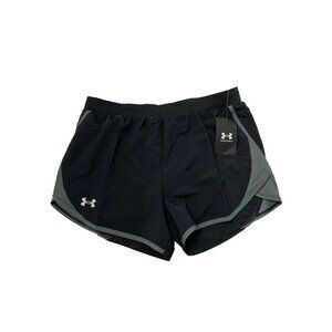Under Armour Womens UA Fly By 2.0 Shorts Loose Fit SM/CH Black & Grey